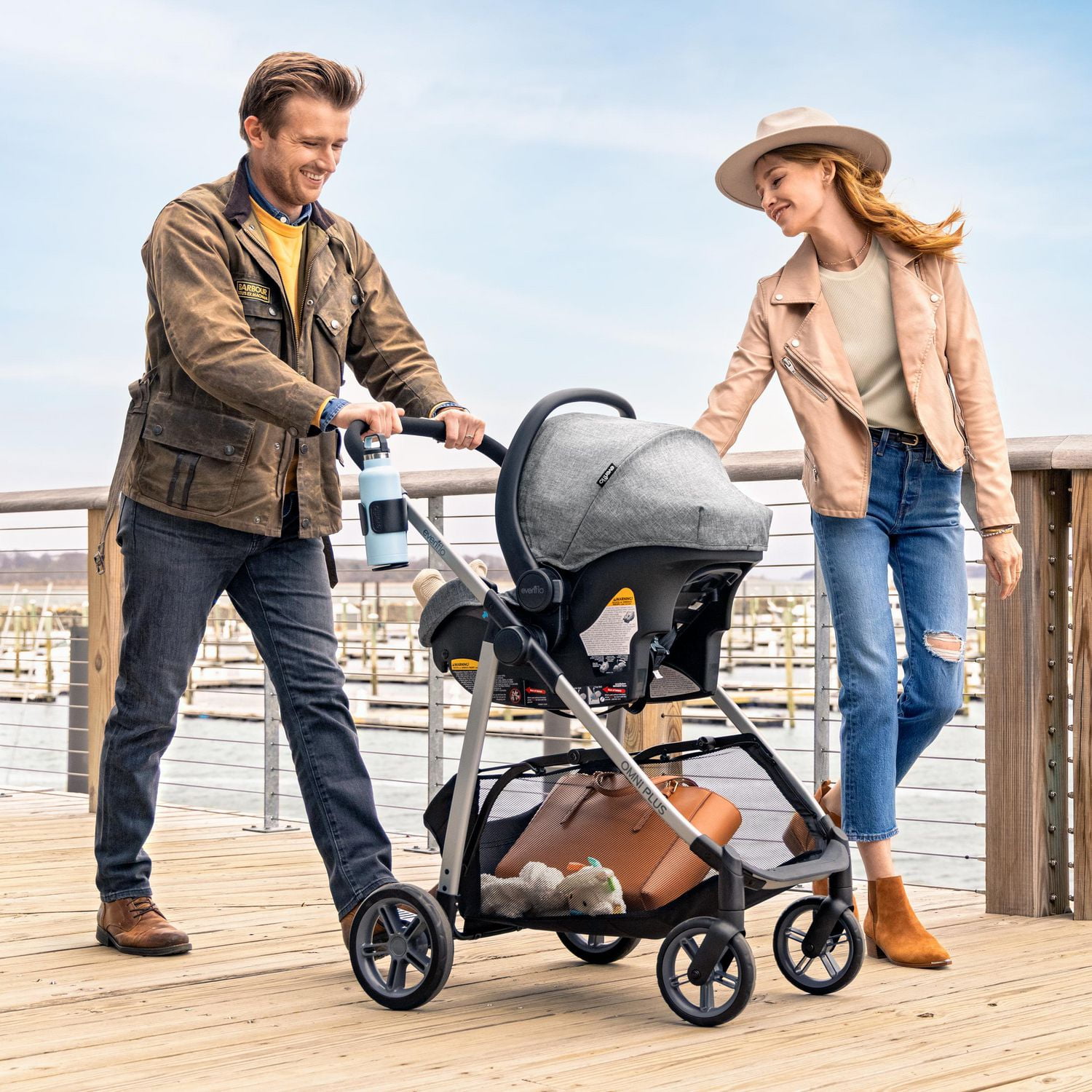 Evenflo Omni Plus Travel System with Litemax Infant Car Seat (0-5 Years)