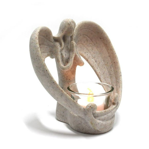 Niuniu Angel Figurines Tealight Candle Holder, Sympathy Gifts For Loss Of Loved One, , Bereavement, Grief, Funeral, Remembrance, Memory Home Decoratio