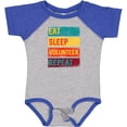 thumbnail image 3 of Inktastic Volunteering Eat Sleep Volunteer Repeat Boys or Girls Baby Bodysuit, 3 of 5