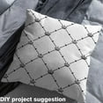 thumbnail image 2 of jejeloiu Cartoon Crown Fabric by the Yard 1 Yard,Modern Geometric Stripes Home Decor Fabric by the Yard,White Black Sewing Fabric For Men Woemn,Breathable Home Decor, 2 of 6