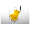 thumbnail image 3 of Mop Bucket 25 Quart | Side Press Wringer | 4 Wheels 2" | Yellow, 3 of 7