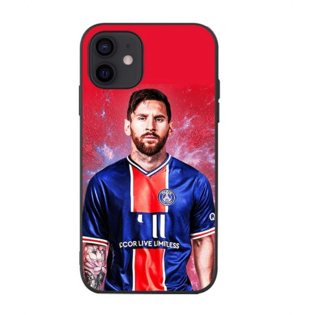 Étui iPhone 12 13 14 Pro Max, Étui Mode star du Football Messi 30