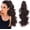 2#, variant on Ponytail Extension, 22" Claw Ponytail Extensions, Dark Brown Looking Fluffy Clip Pony Tails Hair Extensions for Women (2#, 22 Inch)