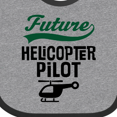 thumbnail image 4 of Inktastic Future Helicopter Pilot Boys or Girls Baby Bib, 4 of 4