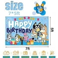 thumbnail image 2 of Blue Party Decoration-Cartoon Sheepdog, Happy Birthday Backdrop Banner, Blue Theme Happy Birthday Backdrop Decoration, 2 of 4