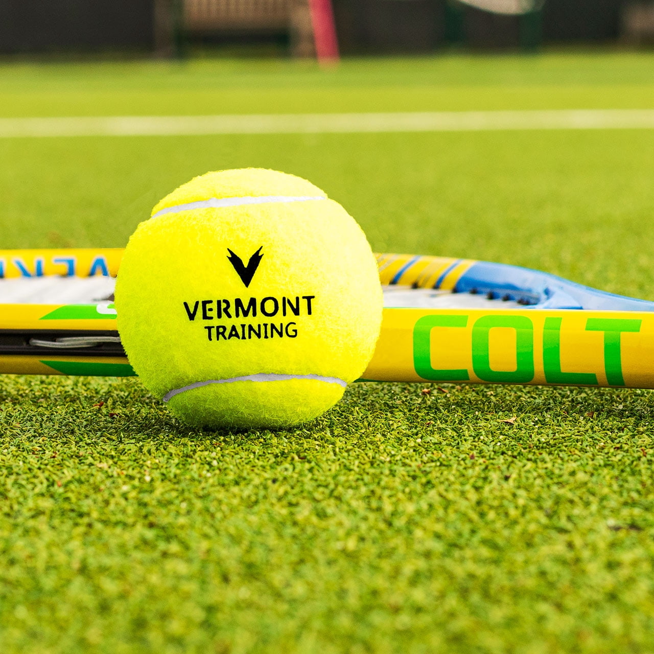 Vermont Training Tennis Balls [60 Balls] | Pressureless Tennis Balls – All Court Surfaces | Tennis Training Equipment