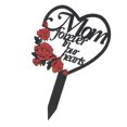 thumbnail image 1 of Heart Memorial Plaque Stake, Multi Functional Fine Craftsmanship Grave Stake Decoration  for Cemetery, 1 of 7