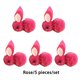 thumbnail image 4 of Yuarrent Mini de 5 uds., decoración de Pascua, figuritas de conejos de peluche, colgante de animales, accesorio hecho a mano, Kits de decoración para fiestas Rosa roja, 4 of 6