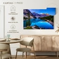 thumbnail image 5 of Elephant Stock Amazing Moraine Lake Wall Art - Horizontal Canvas Wall Art - Living Room Wall Decor - Nature Canvas - Blue And Teal Decor - 12" x 8", 5 of 8