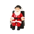 thumbnail image 2 of Figura de resina de Papá Noel, figura de Papá Noel, recuerdo de fiesta, artesanía, decoración navideña Postura sentada, 2 of 8