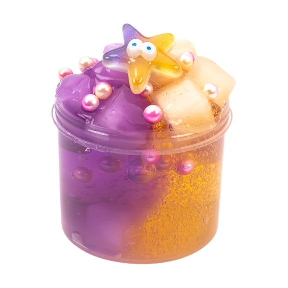 Purple 70Ml Fruit Crystal Mud Colored Clay Purple Diy Stretchy Slime Sensory Putty For Imaginative Sculpting And Crafts