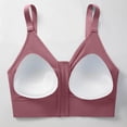 thumbnail image 4 of Npasoilc Front Zipper Sports Bras for Women Solid Color No Underwire Adjustable Straps Full Coverage Fitness Yoga Bra, 4 of 5