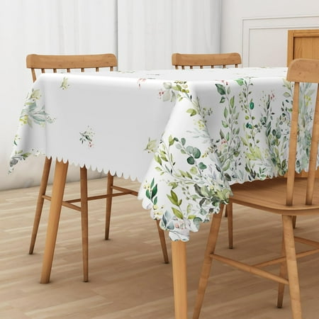 

Uorbeay Tropical Palm Leaves Tablecloth Summer Green Leaves Reusable Table Cloth Waterproof Rectangle Table Cover for Dining Room Safari Jungle Baby Shower Birthday Hawaiian Party