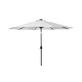 thumbnail image 3 of WestinTrends Cyrus 9 Ft Outdoor Patio Umbrella with Base Include, Solar Powered 32 LED Light Umbrella with Tilt and Crank, 64 lbs Square Concrete Base, White, 3 of 7