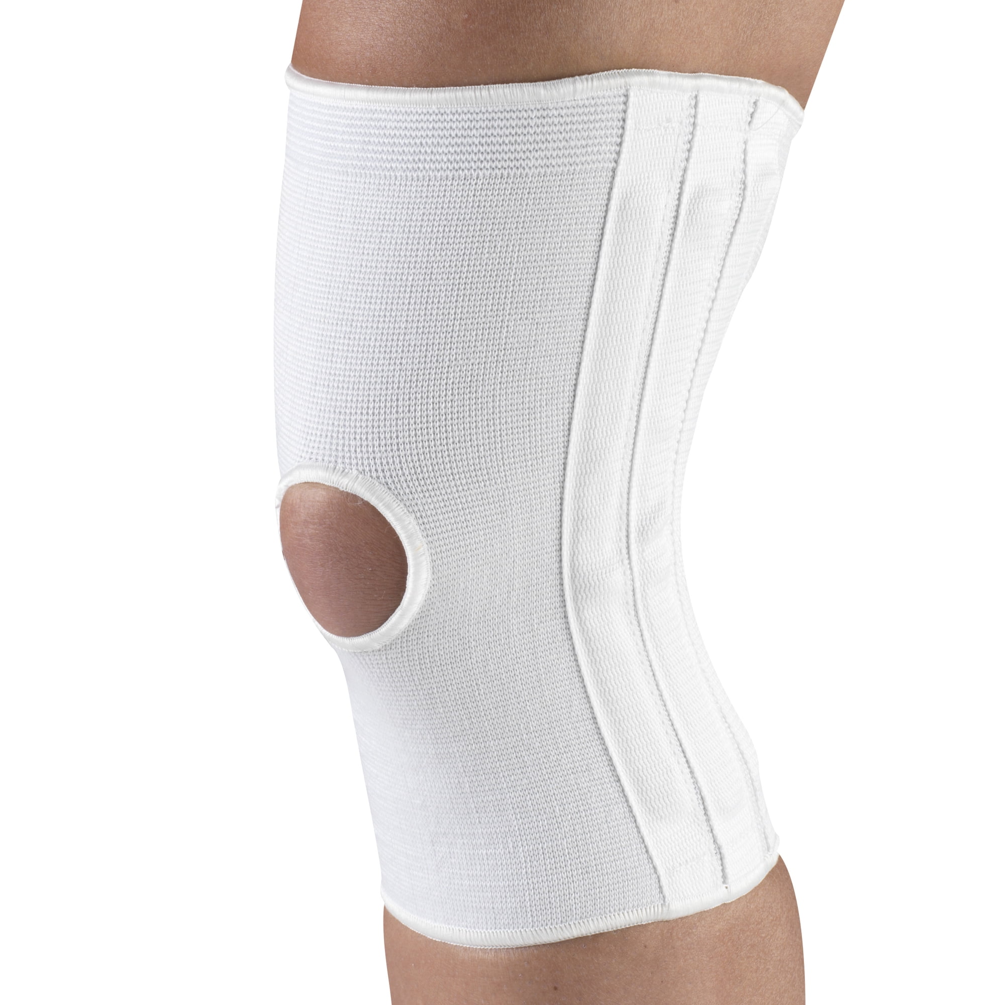 Champion Knee Brace with Flexible Stays, White, Large
