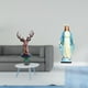 thumbnail image 2 of Figura decorativa de cabeza de ciervo, estatua de resina, estatua católica, figura de María con diseño creativo, ideal para regalar o decora, 2 of 8
