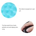 thumbnail image 2 of Cepillos de champú masajeador de cuero cabelludo, paquete de 2 [húmedo y seco] limpiador de cuero cabelludo de ducha con cerdas de silicona suave para mujeres y hombres (negro y azul) Ormromra WRLF-34, 2 of 8