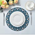 thumbnail image 5 of Coolnut Mexican Talavera Placemats Round Table Mats Non-Slip Washable Heat Resistant Waterproof Placemat for Kitchen Dining Coffee Table 15.4"（6PCS） Home Decor, 5 of 7