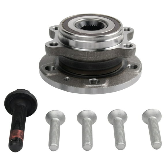 TRQ Wheel Hub & Bearing Assembly w/ Hardware Kit for TT Golf Passat Jetta BHA30000 Fits select: 2010-2018 VOLKSWAGEN JETTA, 2012-2019 VOLKSWAGEN PASSAT
