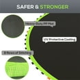 thumbnail image 4 of Soozier Trampoline Replacement Mat, Fits 12' Trampoline w/ 72 V-Hooks & 5.5" Springs, 8 Rows of Stitching & Tool (Spring & Frame not Included), Green, 4 of 9