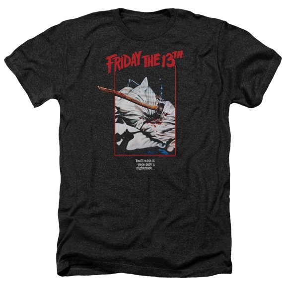 Friday The 13Th - Axe Poster - Heather Short Sleeve Shirt - Medium