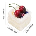 thumbnail image 3 of Artificial French Cake Decor, Realistic Fake Dessert Display Ornament with Lifelike Cream Fruit Design, Mini Cake Decoration for Kitchen Refrigerator Shelf Store Display Home Decor, 3 of 6