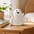 thumbnail image 4 of Halloween Night Light Ceramic Ghost Mini Soft Glow Bedside Desktop Ornament Gift by OVFUIZ, 4 of 6