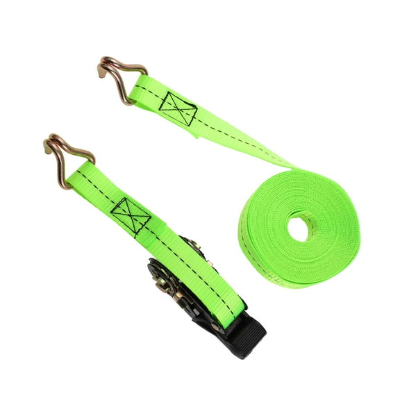 Unique Bargains Ratchet Tie Down Straps Adjustable 800kg 800cm/314.96" 1 Set Green