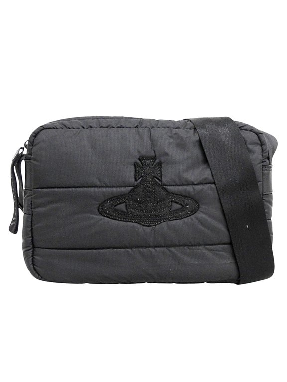 Pre-Owned Vivienne Westwood Eiderdown Shoulder Bag for Women, Black.