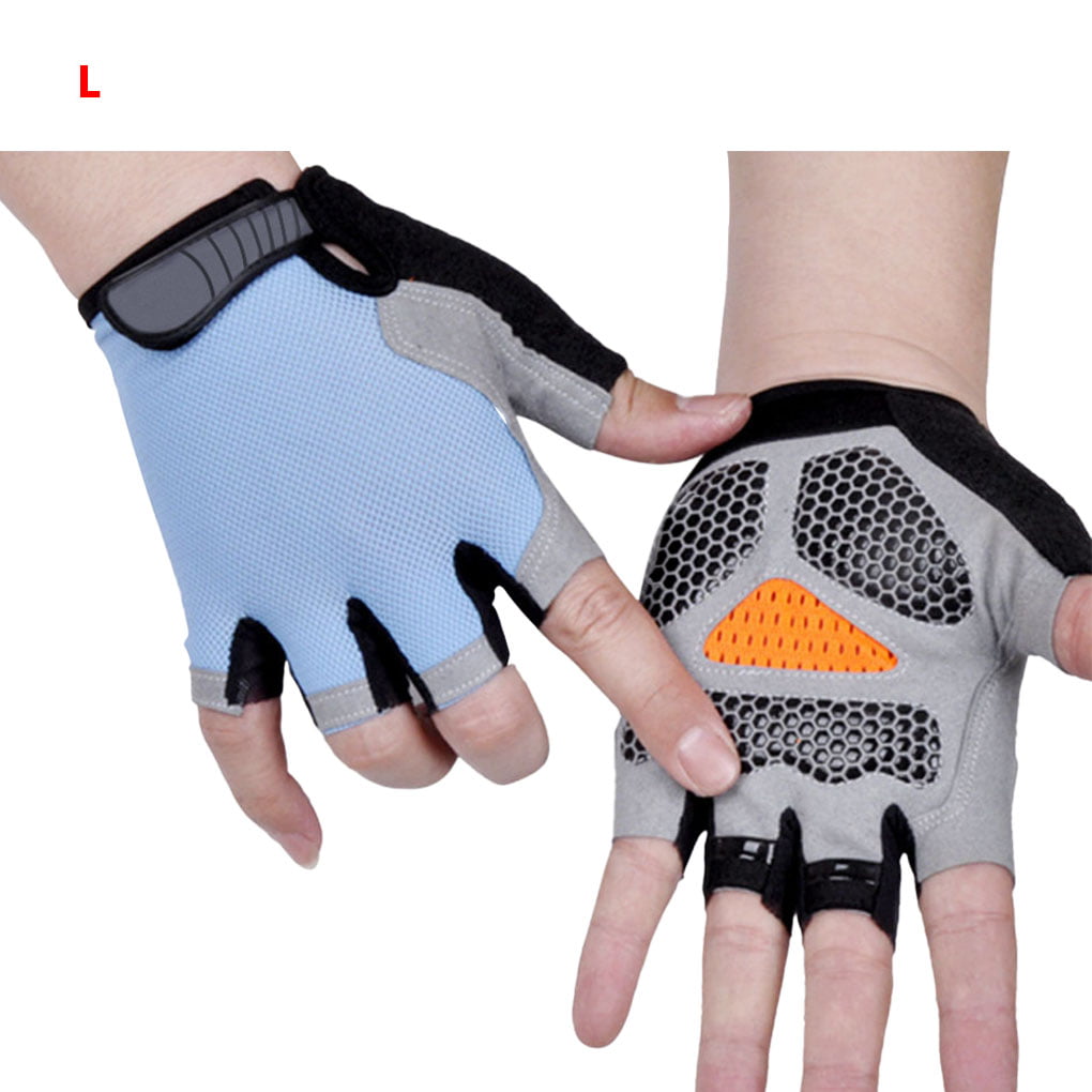 Men's Women's Non-Slip Half Finger Gloves Sportswear Bicycle Cycling Short Glove 