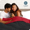 thumbnail image 4 of Edredón de plumón Alternativo Bare Home reversible Twin/Twin-XL negro/rojo, 4 of 8