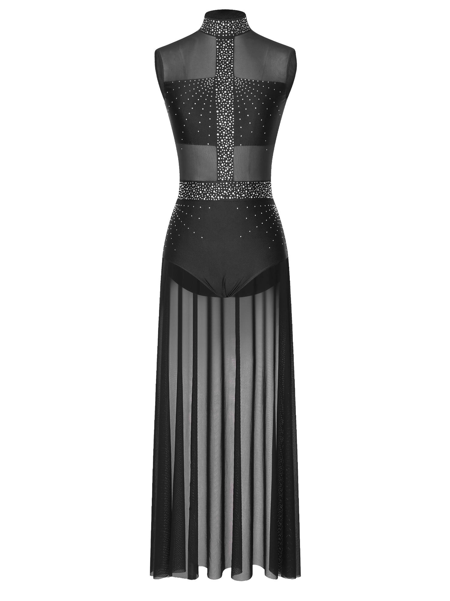 metallic cape dress R&M Richards 7472