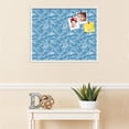 thumbnail image 3 of PinPix 30x24 Custom Cork Bulletin Board Navy White Poster Board Has a Fabric Style Canvas Finish, Framed in Navy White, by ArtToFrames (PinPix-1873), 3 of 5