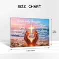 thumbnail image 4 of "I Can Only Imagine" Christian Canvas Wall Art with Cross & Praying Hands on Beach Sunset, Inspirational Scripture Decor for Living Room, Church or Prayer Space, 4 of 8