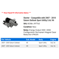 thumbnail image 2 of Starter - Compatible with 2007 - 2010 Saturn Outlook Sport Utility 3.6L V6 2008 2009, 2 of 2