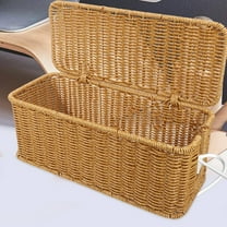 Topbathy Cable Organizer Box Cord Hider Desk Light Brown 1Pack