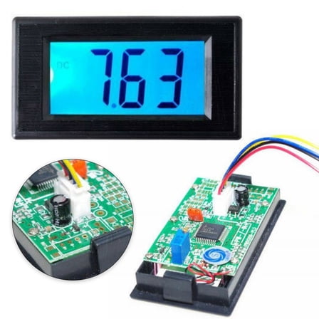 Ac/Dc 8 12V Digital Panel Voltmeter Yb5135D Perfect For Voltage Indication and Monitoring in Electrical Systems