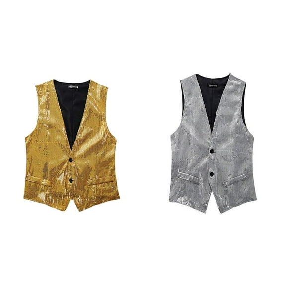 (2-Pack) Kcodviy Men's Suit Vest Slim Sweaters and Jackets Fit Business Wedding Sleeveless Rain Coat Men Tank Travel Jacket for Men Lightweight Jackets Wind Coat Men Long