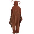 thumbnail image 5 of TBKOMH Halloween Onesie Hooded Pajama Plush Jumpsuit Insect Costume Long Sleeve Full Body One Piece Loungewear with Legs for Adult Cozy Flannel Cosplay Brown L, 5 of 5