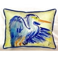 thumbnail image 4 of Betsy Drake ZP963 Teal Blue Heron Indoor & Outdoor Throw Pillow- 20 x 24 in., 4 of 4