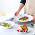 thumbnail image 6 of 12 Piece Dinnerware Set ，Chip Resistant, Dinnerware Sets, Plates, Dishes, Bowls, Service for 4, Black And White, 6 of 10
