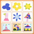 thumbnail image 5 of Rompecabezas magnético Tangram geométrico sólido bloques de construcción concentración entrenamiento inteligencia juguete, 5 of 5