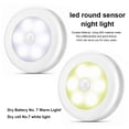 thumbnail image 2 of LED Night Light Wireless Battery Powered ABS Wall Lamp Energy-saving Automatic Bedside Lights Bedroom Closet Stairs Cabinet White Light/6000, 2 of 8