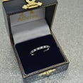 thumbnail image 4 of 1.04ct Blue Sapphire and Diamond Channel Set Eternity Band 14k Gold Ring, 4 of 5
