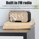 thumbnail image 3 of Despertador Portátil Con Transmisión De Voz Con Altavoz De Tarjeta Bluetooth Inalámbrico Y Radio Fm Reloj Despertador Con Espejo Led Manos Libres Eigraketly HA040716-02, 3 of 6
