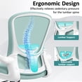 thumbnail image 4 of COOLHUT Office Chair, Ergonomic Desk Chair with Adjustable Lumbar Support, High Back Mesh Computer Chair with Flip-up Armrests-BIFMA Passed Task Chairs, Executive Chair for Home Office，Light Blue, 4 of 12