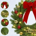 thumbnail image 2 of Lumiparty 24" Christmas Wreath with Red Bow & Balls, Pre-Lit Xmas Wreath with 20 LED Lights, Artificial Christmas Decor for Front Door, Fireplace, Window, Porch, Entryway, Green & Red, 2 of 6