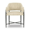 thumbnail image 6 of TOV Furniture Sezanne Taupe Textured Performance Boucle Dining Chair, 6 of 7