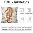 thumbnail image 6 of Nawypu  Coastal Beach Throw Pillow Covers  Seahorse Starfish Shell Ocean Blue Decorative Pillows Case Soft Outdoor Cushion Covers for Couch Sofa Bed Home Decor 2pcs, 6 of 6