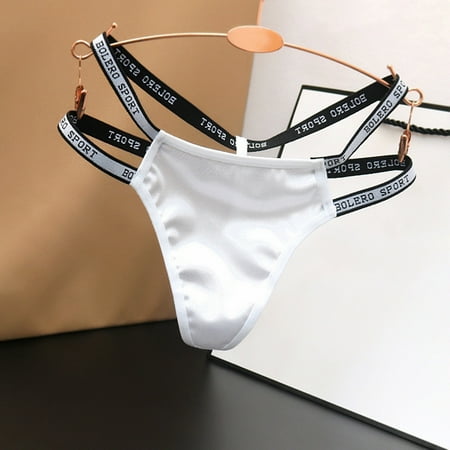 

Dyfzdhu Thongs for Women Low Waist Mesh Briefs Solid Color Cotton Crotch Underwear Panties